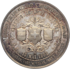 1894 Silbermedaille zur Einweihung des Albistunnels Zug - Zürich